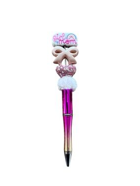 AB INKS HANDMADE EXPRESSIONS Handmade Pink Ombre Girl Mom Pen